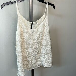 EUC Dylan Silk Lace Cami Tank Small